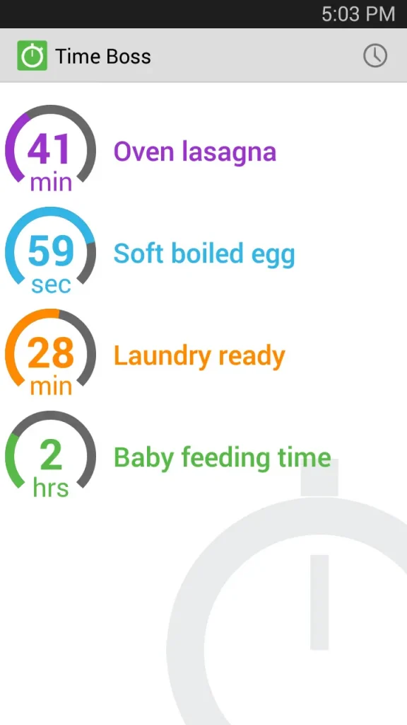 TimeBoss 2, the best free Android Timer Stopwatch App